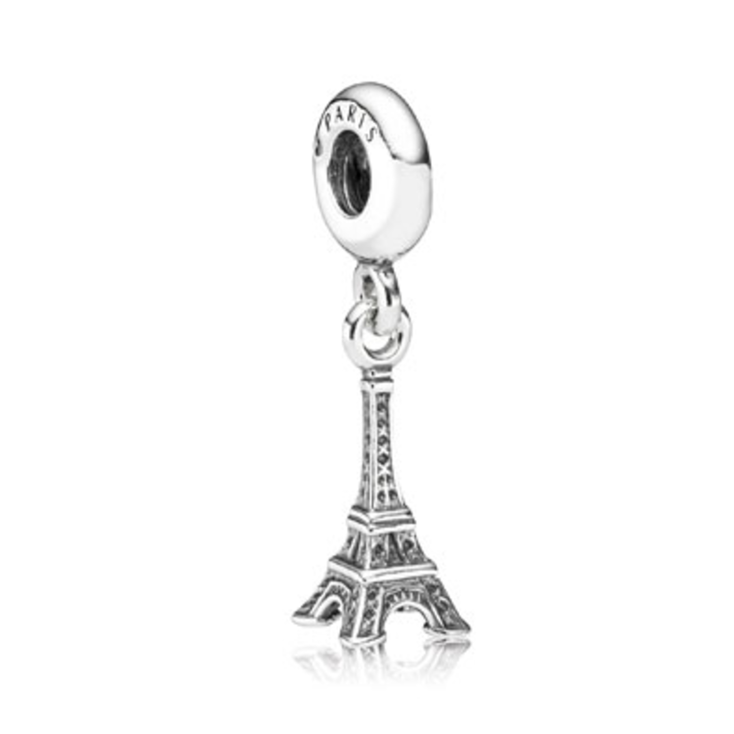 EIFFEL TOWER DANGLE CHARM, STERLING SILVER