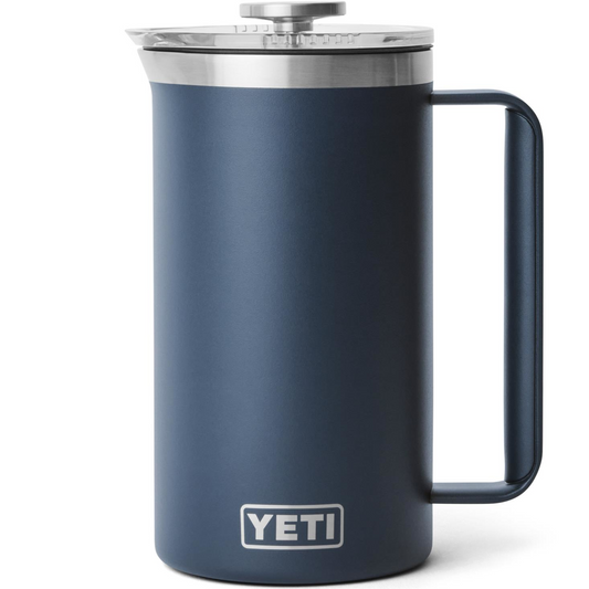 YETI RAMBLER 34 OZ. FRENCH PRESS W/TWIST TO LOCK FRENCH PRESS LID - NAVY