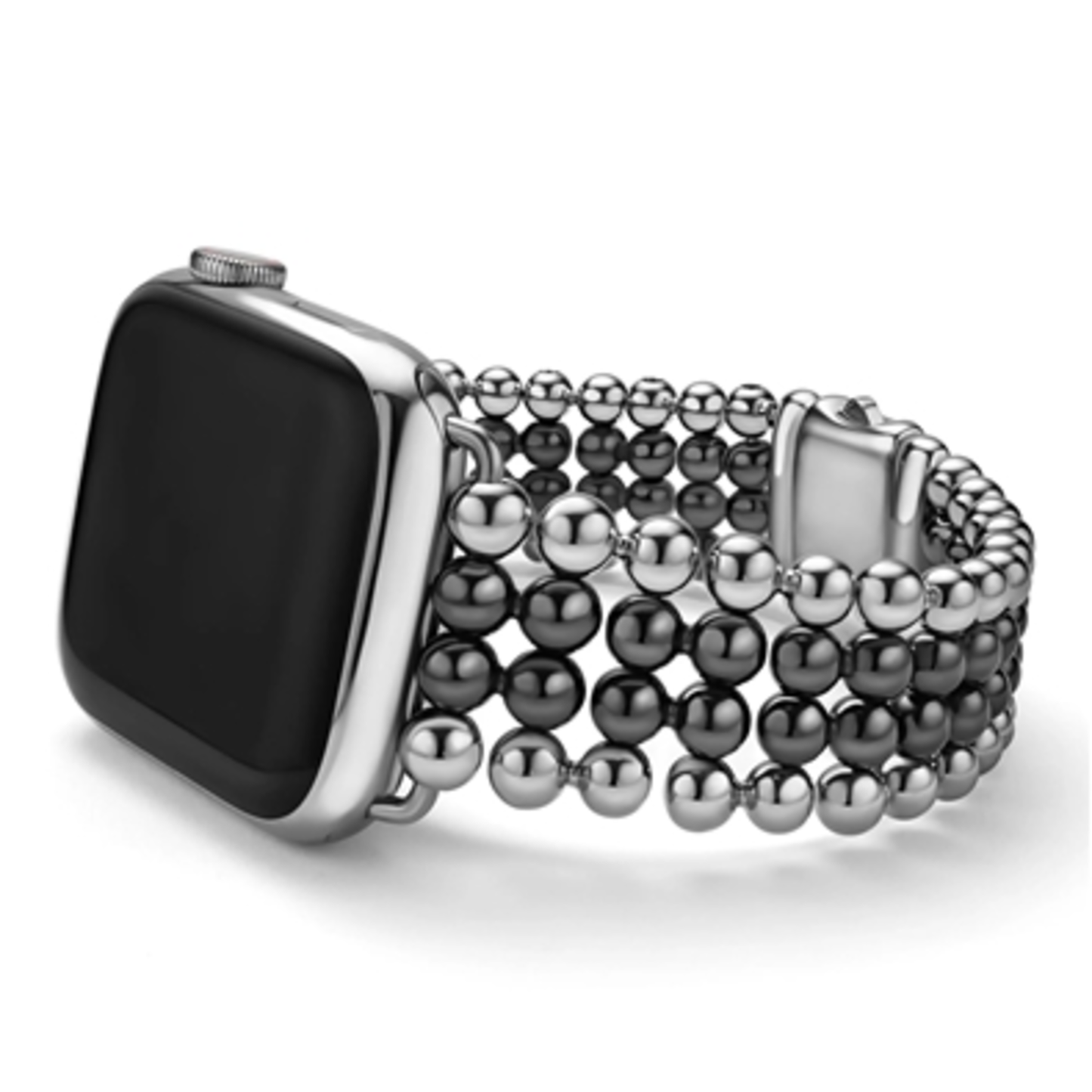 INFINITE WATCH BRACELET, BLACK/STAINLESS STEEL, 38/45MM