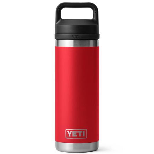 YETI RAMBLER 18 OZ. BOTTLE W/CHUG CAP - RESCUE RED