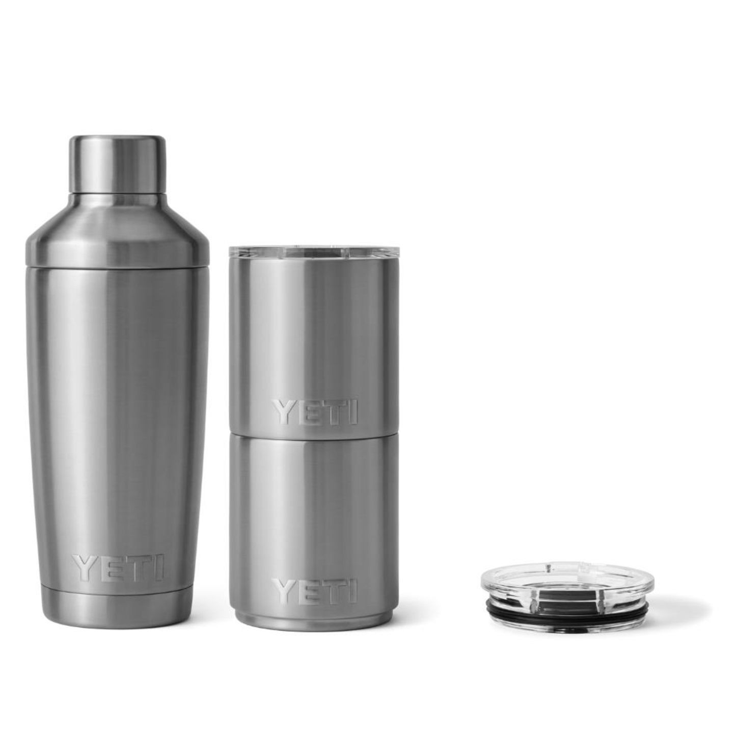 YETI RAMBLER 20 OZ. COCKTAIL SHAKER & LOWBALL SET - STAINLESS STEEL