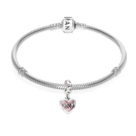MOM BRACELET, SILVER, 9.1"