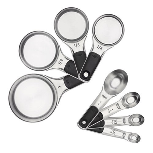 GOOD GRIPS STAINLESS STEEL MEASURING CUP & SPOON SET