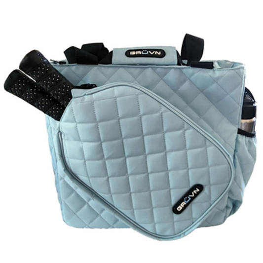 PICKLEBALL TOTE BAG, PASTEL BLUE, 16"