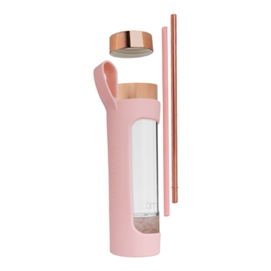 AQUA WATER BOTTLE KIT, ROSE QUARTZ