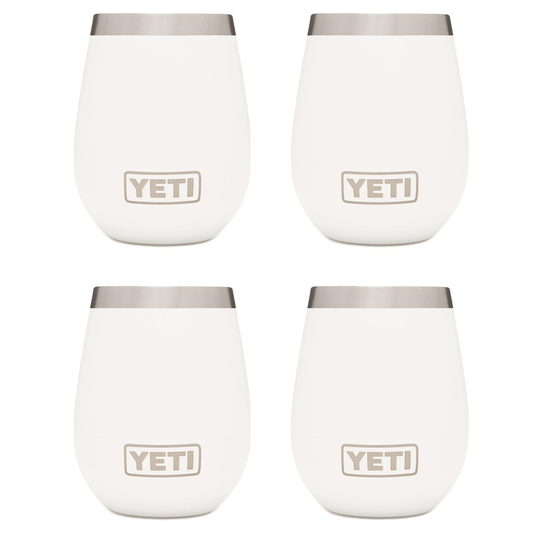 YETI RAMBLER 10 OZ. WINE TUMBLER - WHITE (4-PACK)