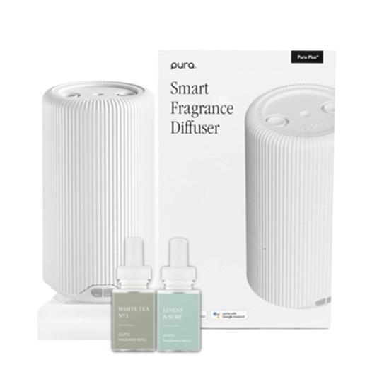 PURA PLUS SMART DIFFUSER SET, WHITE, 3 PIECES