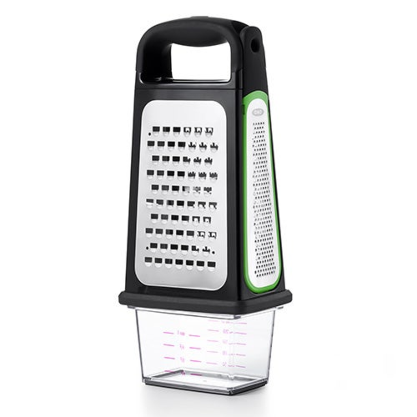 GOOD GRIPS ETCHED BOX GRATER W/ REMOVABLE ZESTER