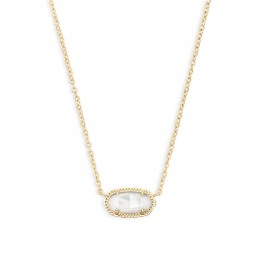ELISA NECKLACE, GOLD/IVORY MOP