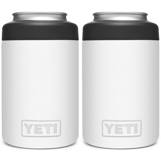 YETI RAMBLER 12 OZ. COLSTER CAN INSULATOR - WHITE (2-PACK)