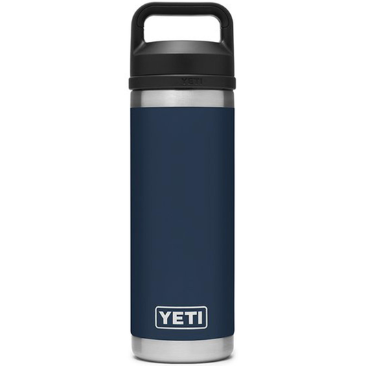 YETI RAMBLER 18 OZ. BOTTLE W/CHUG CAP - NAVY