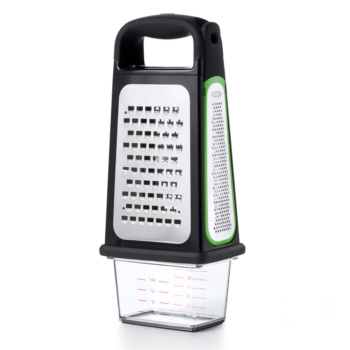 GOOD GRIPS ETCHED BOX GRATER W/ REMOVABLE ZESTER