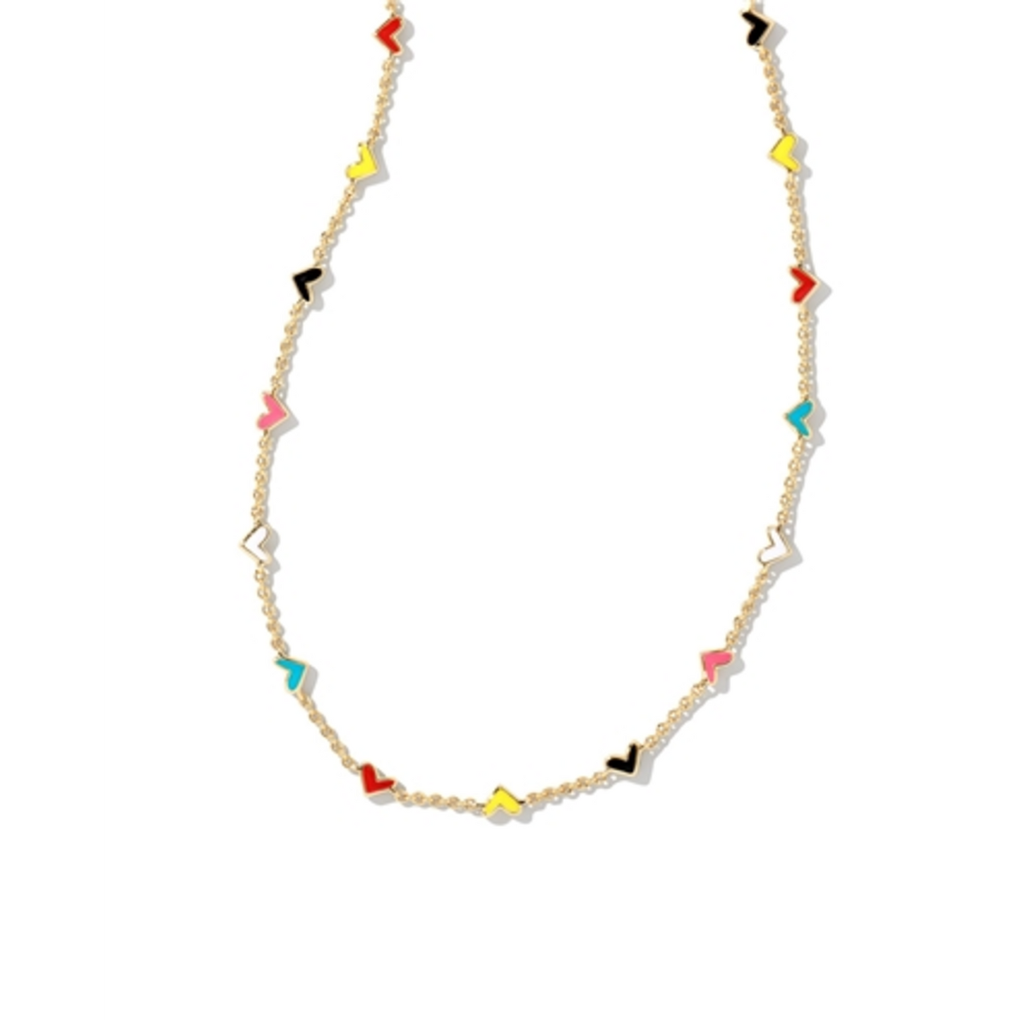 HAVEN HEART STRAND NECKLACE, GOLD MULTI MIX