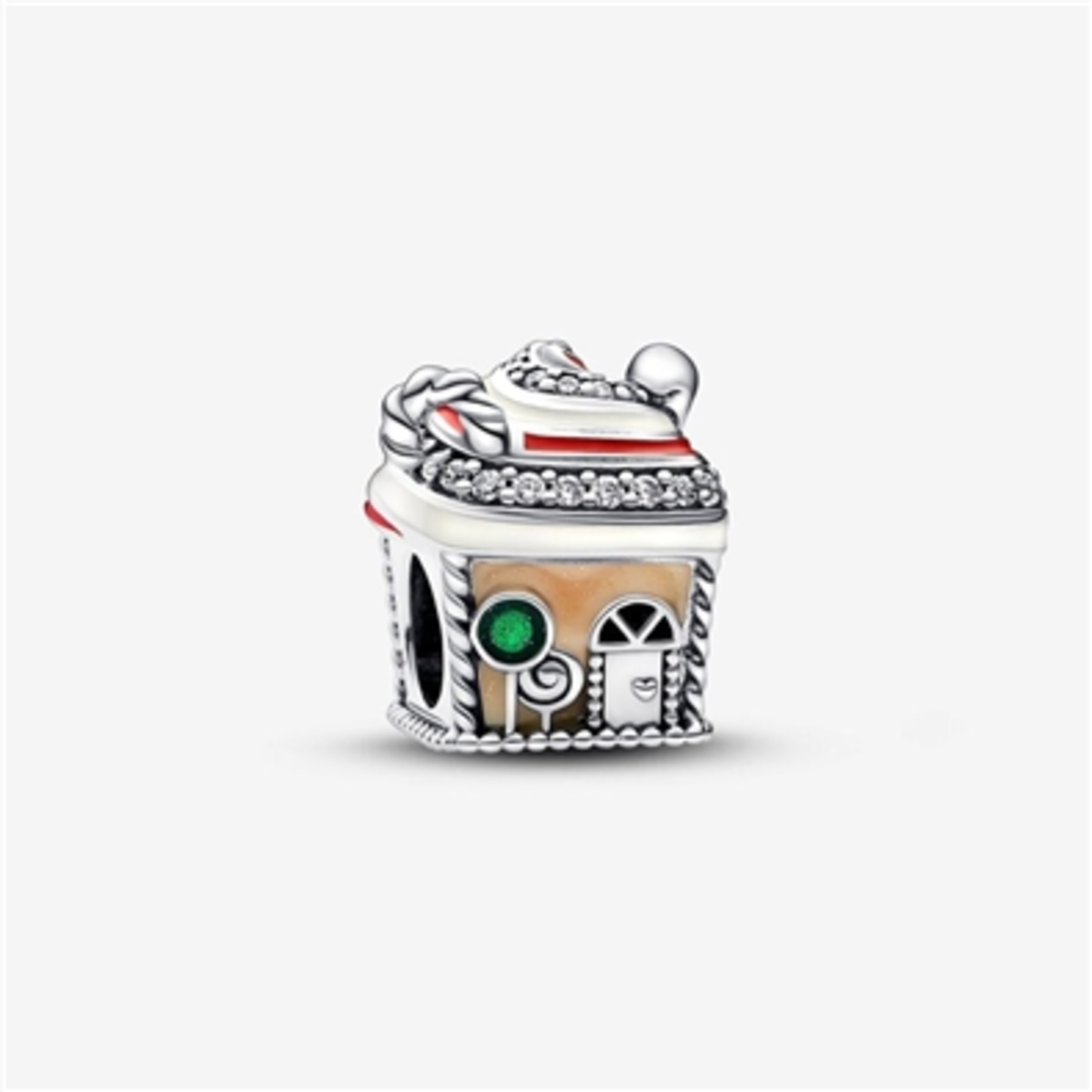 FESTIVE GINGERBREAD HOUSE CHARM, MULTICOLOR