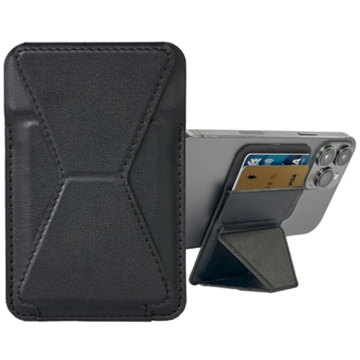 MAGSAFE CREDIT CARD HOLDER W/ STAND, BLACK