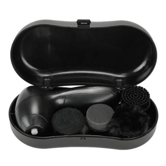 ELECTRIC SHOE CLEANING KIT, BLACK, 5 PIECES