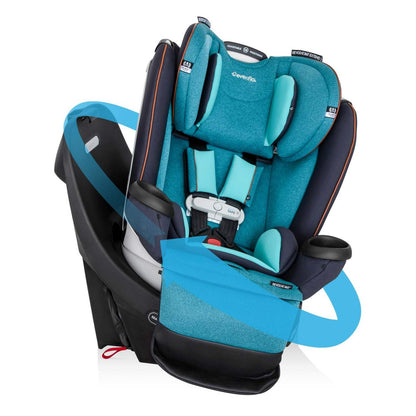 GOLD REVOLVE360 EXTEND ROTATIONAL CAR SEAT + SENSORSAFE SAPPHIRE BLUE