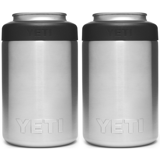 YETI RAMBLER 12 OZ. COLSTER CAN INSULATOR - STAINLESS STEEL (2-PACK)