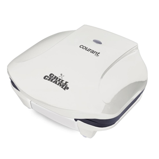 COURANT GRILL CHAMP 2-SERVING GRILL, WHITE