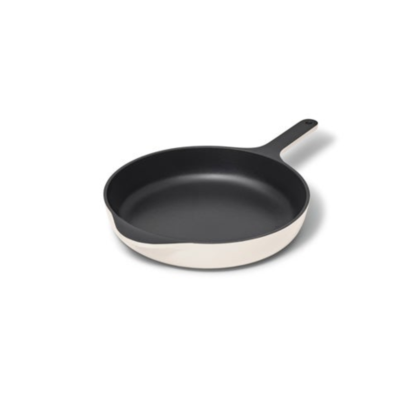 10.5" ENAMELED CAST IRON SKILLET CREAM