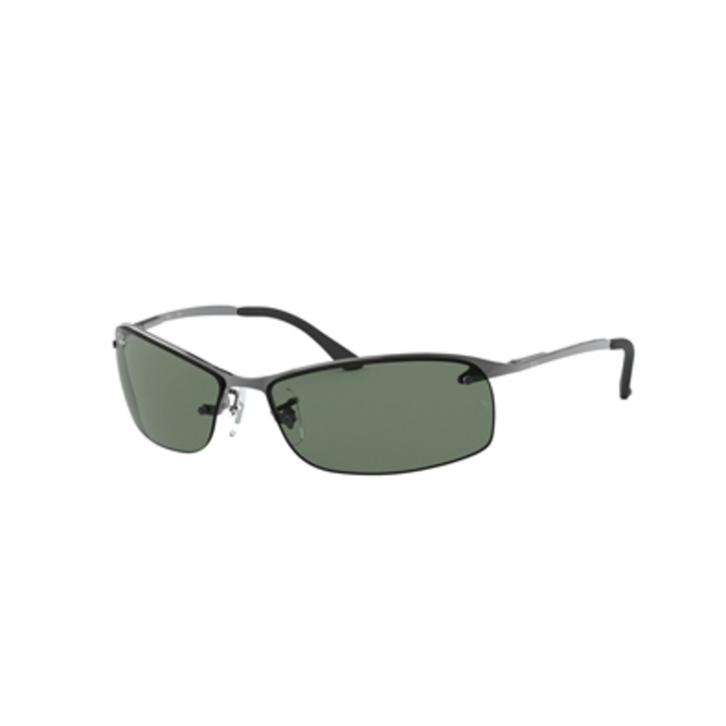 RB3183 MEN'S NON-POLARIZED SUNGLASSES, GUNMETAL FRAME/GREEN LENS, 63