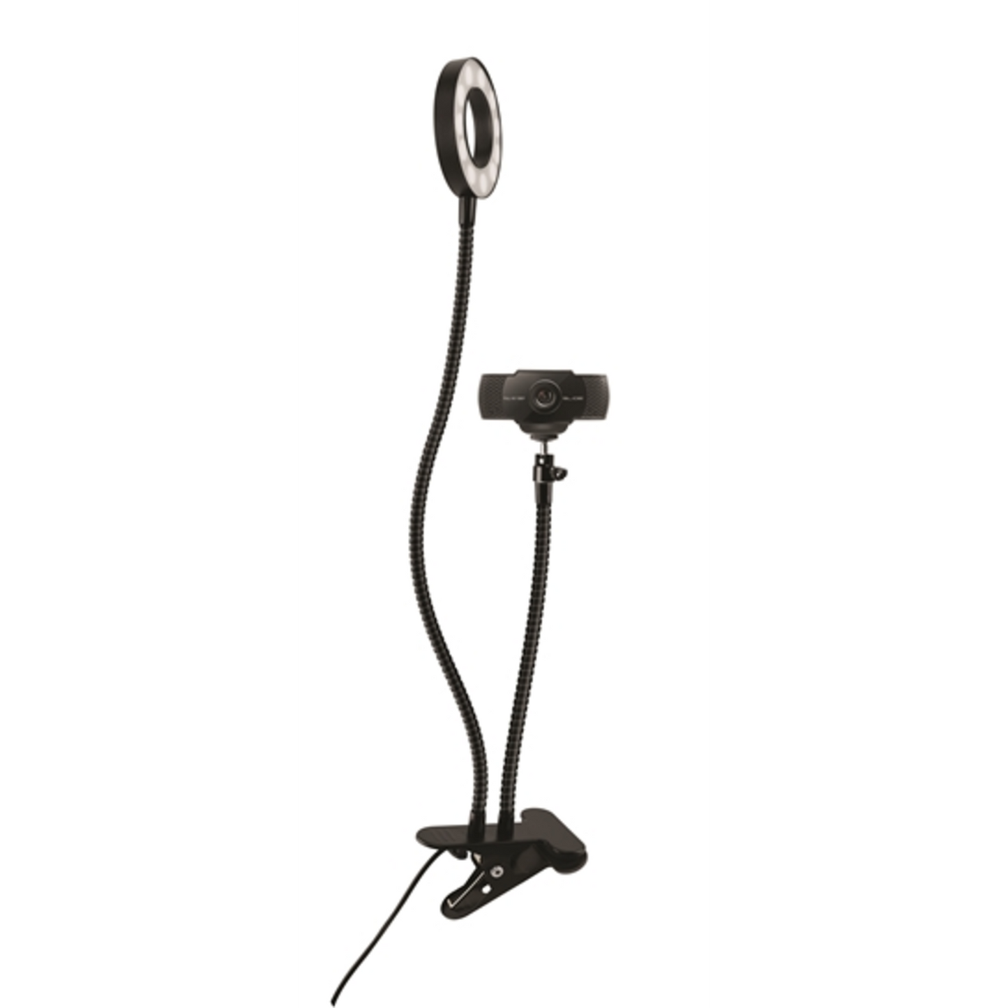 1080P WEBCAM AND LED LIGHT COMBO, BLACK