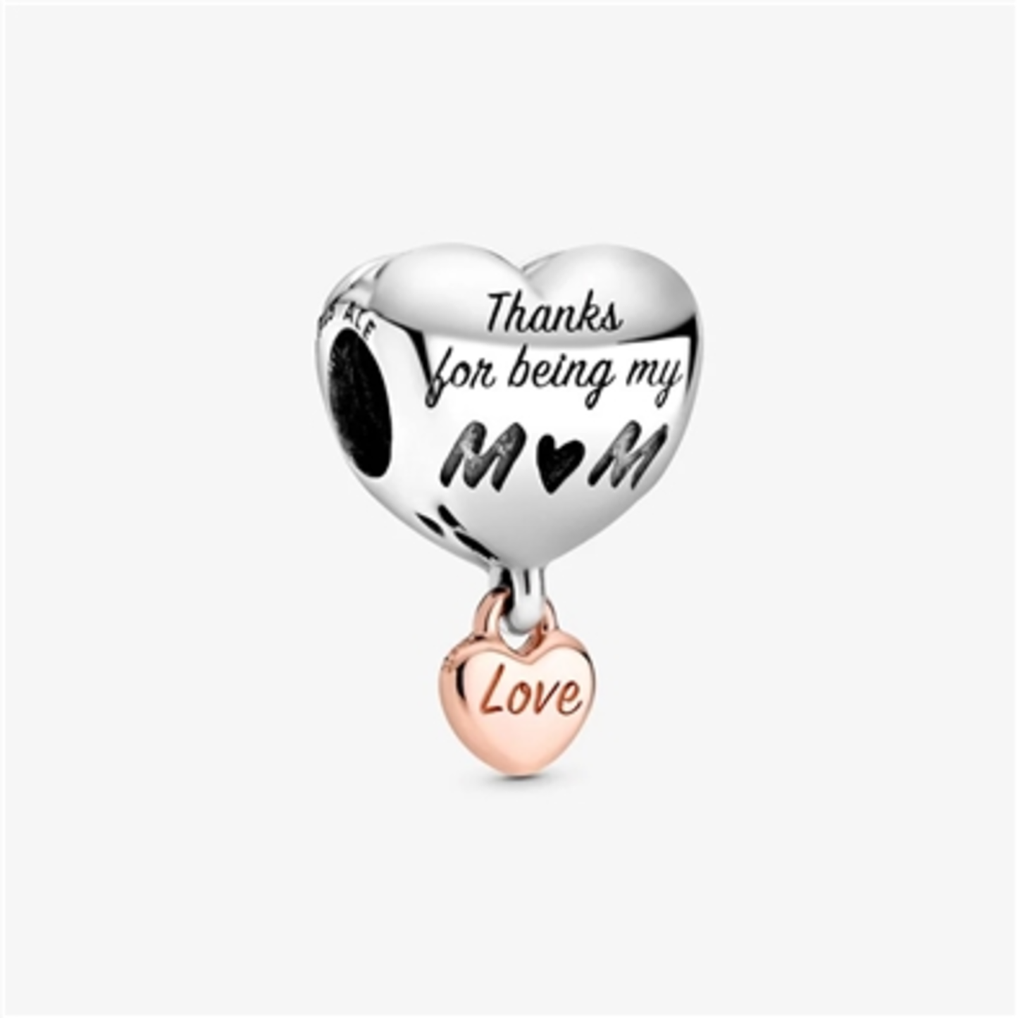 LOVE YOU MOM HEART CHARM
