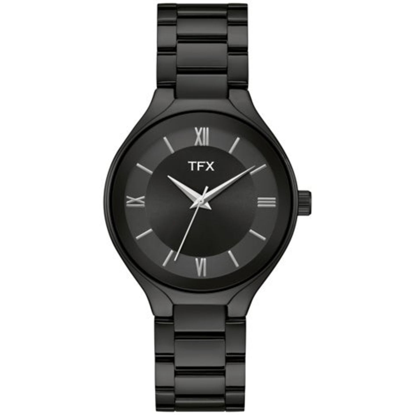 MEN'S TFX BLACK ION-PLATED STAINLESS STEEL WATCH, BLACK DIAL