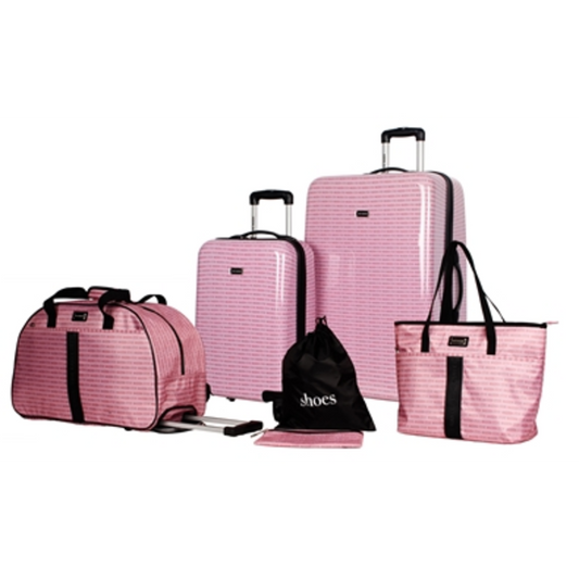 SIGNATURE LUGGAGE SET, PINK, 6 PIECES