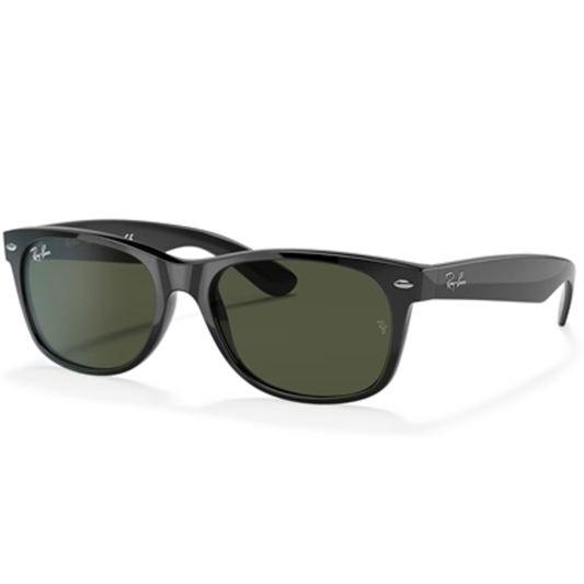 NEW WAYFARER UNISEX NON-POLAR SUNGLASSES, BLACK/GREEN, 55