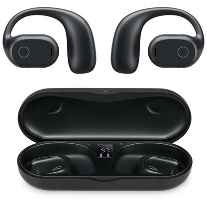CLEAR TRULY WIRELESS OPEN EAR EARBUDS BLACK