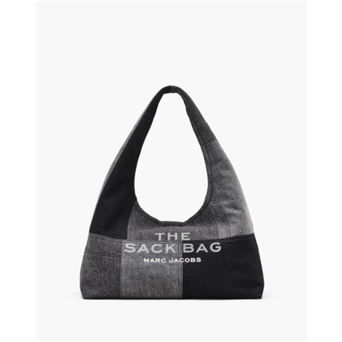 THE DENIM SACK BAG, BLACK DENIM