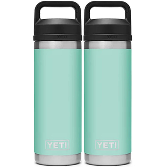 YETI RAMBLER 18 OZ. BOTTLE W/CHUG CAP - SEAFOAM (2-PACK)
