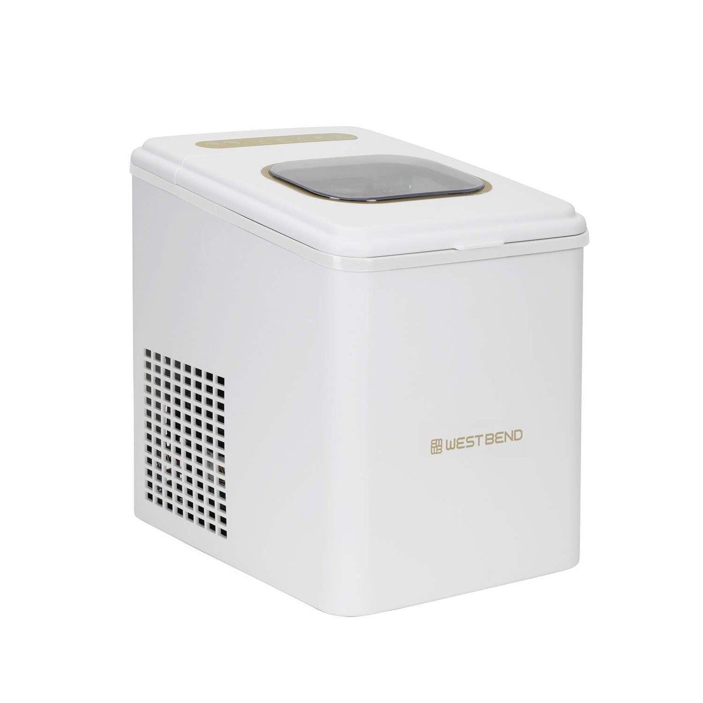 TIMELESS 26LB COUNTERTOP ICE MAKER WHITE & GOLD