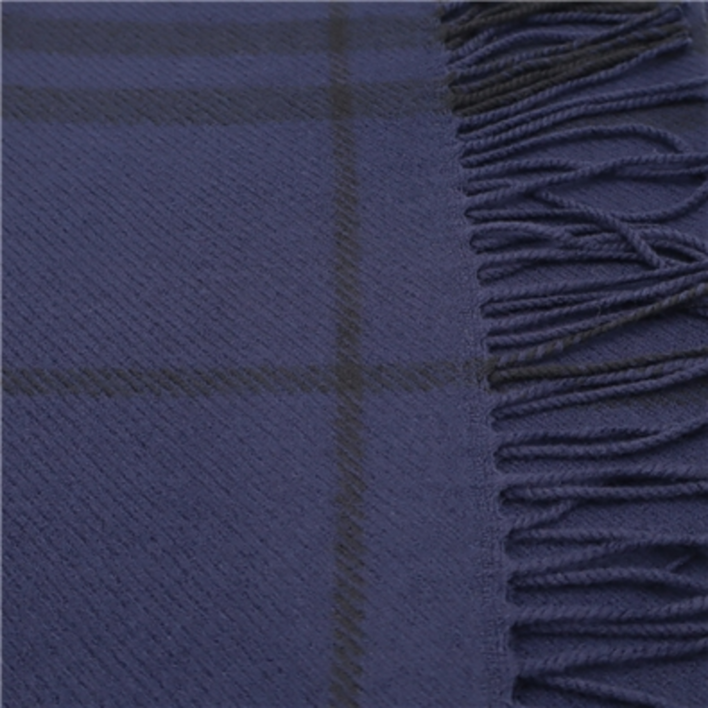 GIANT CHECK WOOL SCARF, NAVY IP CHECK