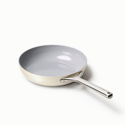 10.5" NONSTICK CERAMIC FRY PAN CREAM