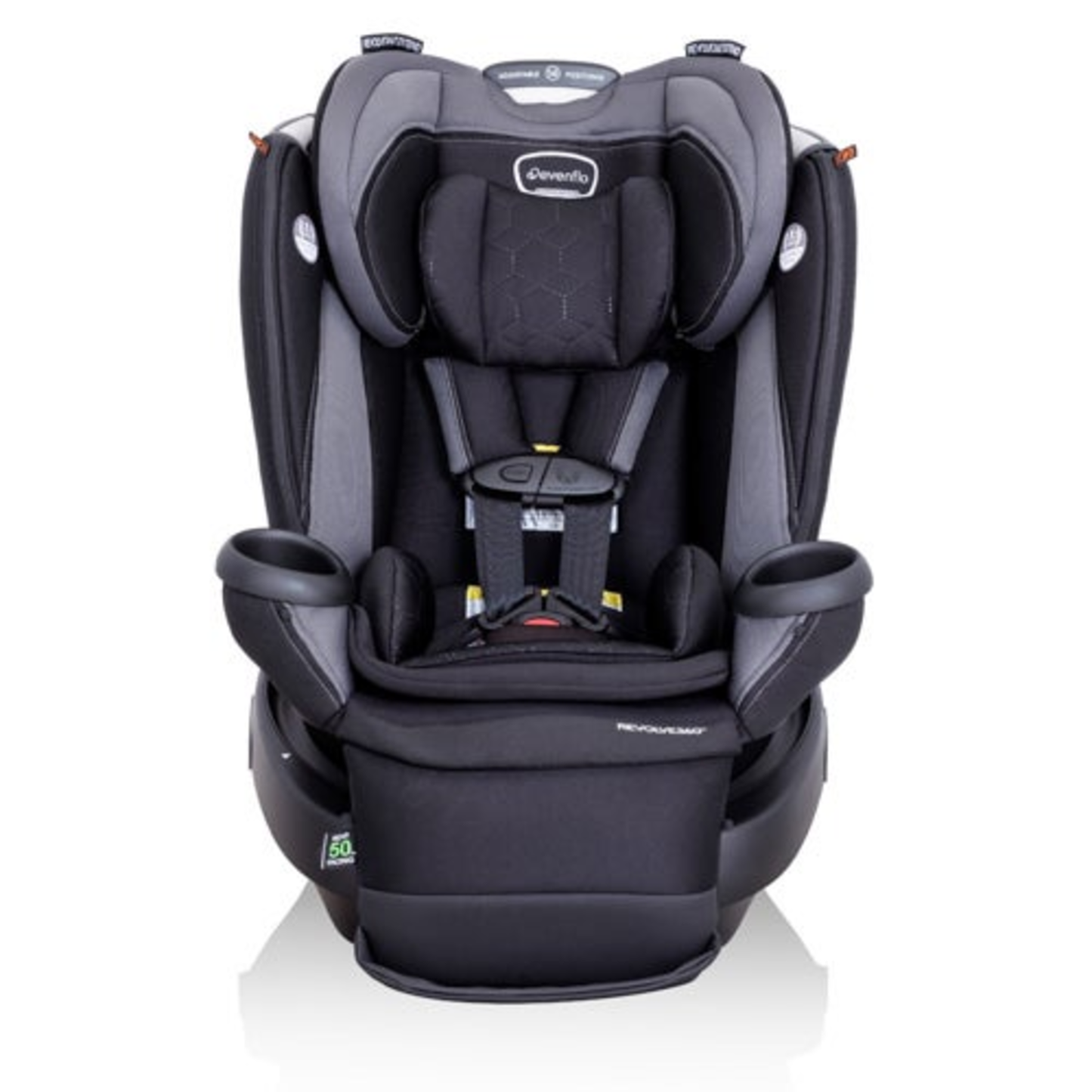 REVOLVE360 EXTEND ROTATIONAL CAR SEAT W/ QUICK CLEAN COVER REVERE GRAY