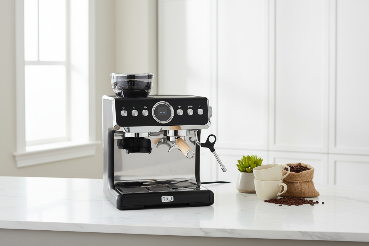 PROFESSIONAL ESPRESSO MACHINE W/ GRINDER & FROTHER