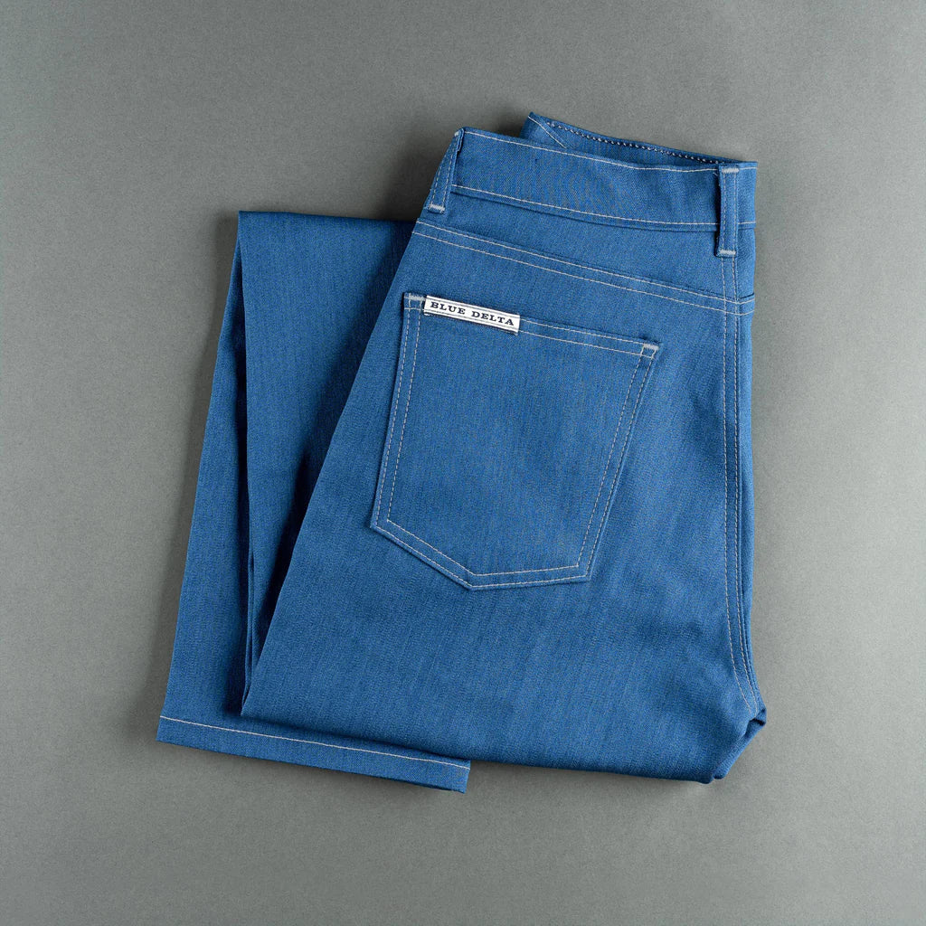 CUSTOM TAILORED BLUE DELTA JEANS/CHINOS