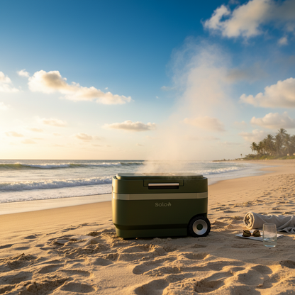 WINDCHILL 47 COOLER + MOBILE A/C W/ 10AH BATTERY GREEN