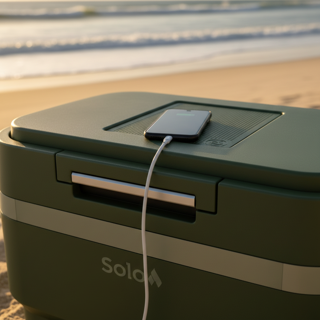 WINDCHILL 47 COOLER + MOBILE A/C W/ 10AH BATTERY GREEN
