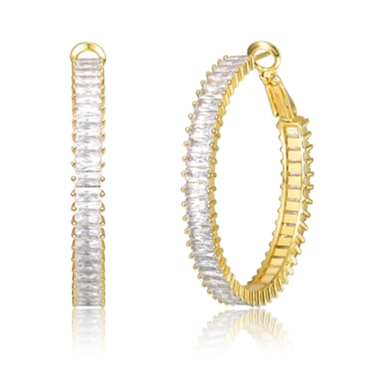 14K GOLD CLASSIC HOOP EARRINGS, GOLD