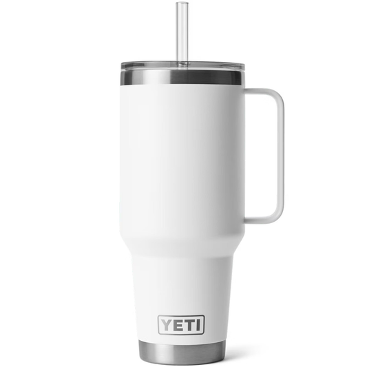 YETI RAMBLER 42 OZ. MUG W/STRAW LID - WHITE