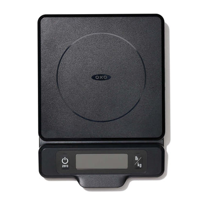 SOFTWORKS 5LB FOOD SCALE W/ PULL-OUT DISPLAY BLACK