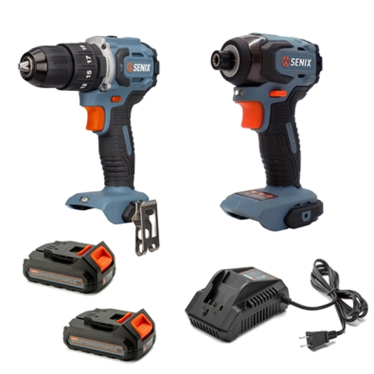 20V DRILL/DRIVER, IMPACT DRIVER COMBO, BLUE