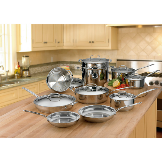 CUISINART CHEF'S CLASSIC 17-PC. COOKWARE SET