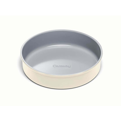 NONSTICK CERAMIC CIRCLE PAN CREAM
