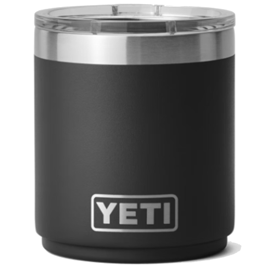 YETI RAMBLER 10 OZ. STACKABLE LOWBALL WITH MAGSLIDER LID - BLACK