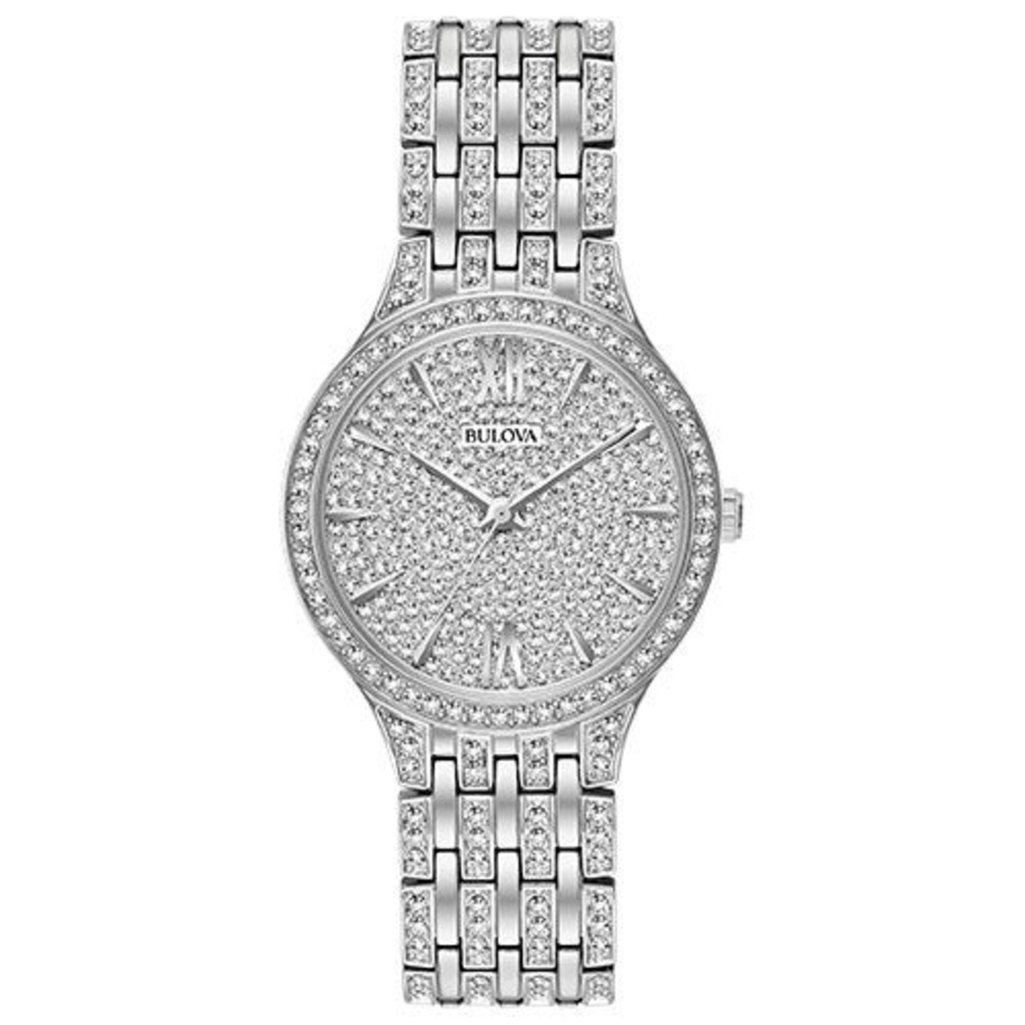 LADIES CRYSTAL COLLECTION FULLY PAVED SWAROVSKI WATCH CRYSTAL DIAL