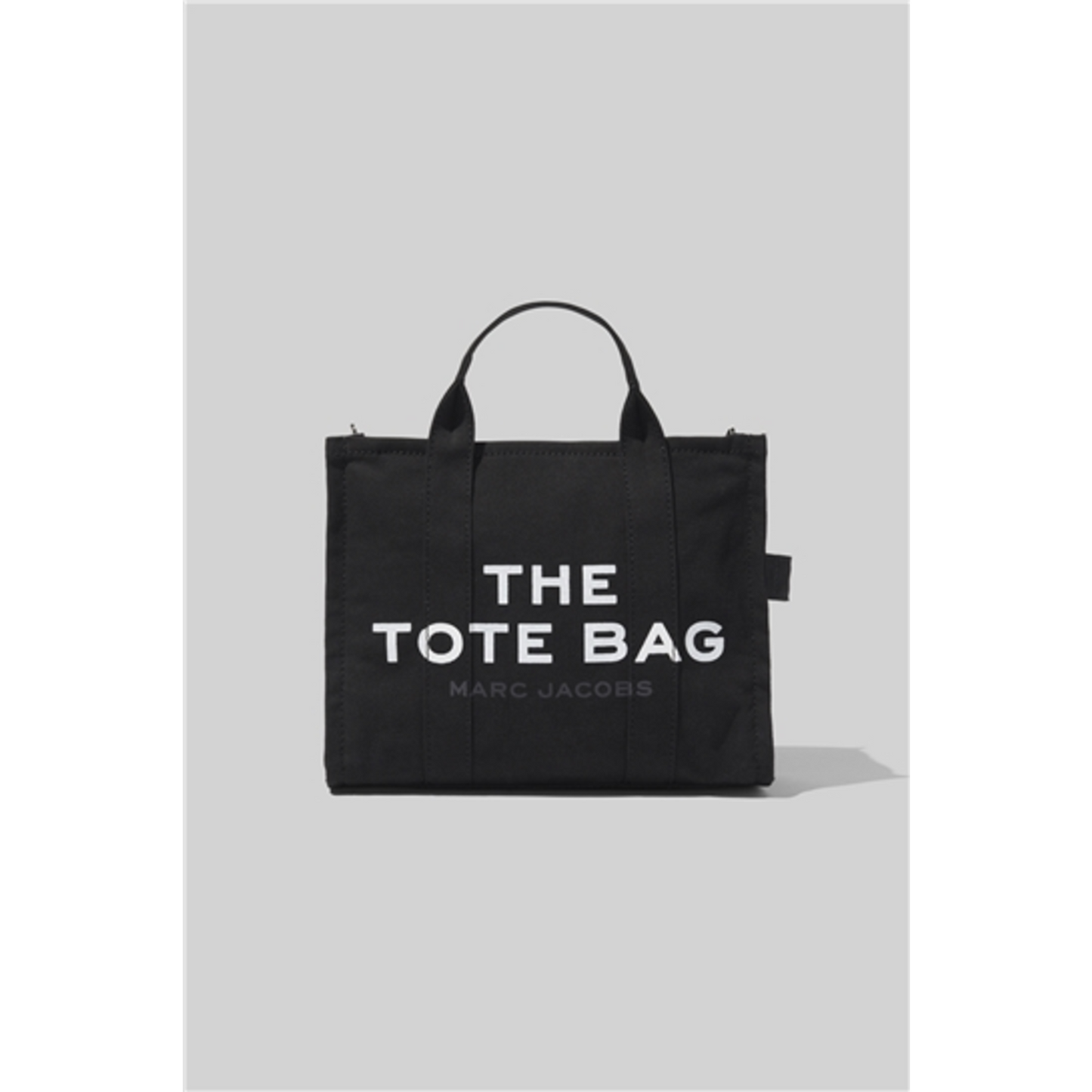 MEDIUM TRAVELER TOTE, BLACK, 12"X6"
